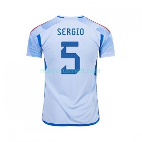 Maillot de Foot Espagne SERGIO BUSQUETS 5 Extérieur Coupe du monde 2022
